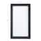 42" Black Rectangle Wood Contemporary Wall Mirror